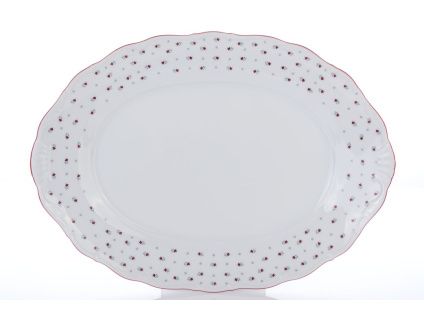 Mísa oválná, český porcelán, Verona, 36 cm, Franceska, G. Benedikt