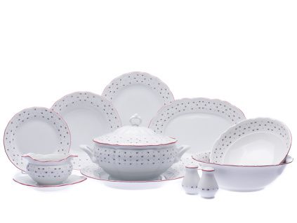 Jídelní souprava, český porcelán, Verona, 26 d., Franceska, G. Benedikt