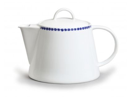 Konvice čajová, Odense, modrá, 1,3 l, karlovarský porcelán, Thun