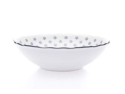 Mísa salátová, český porcelán, Verona, 26 cm, modrá valbella, G. Benedikt