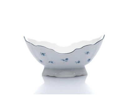 Mísa na ovoce, 23 cm, český porcelán, Bernadotte, modré růžičky, Thun