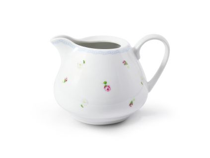 Mlékovka, 0,35 l, RoseLine, kvítky, Leander, český porcelán