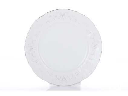 Bernadotte, mělký talíř, 25 cm, mráz, porcelán Thun