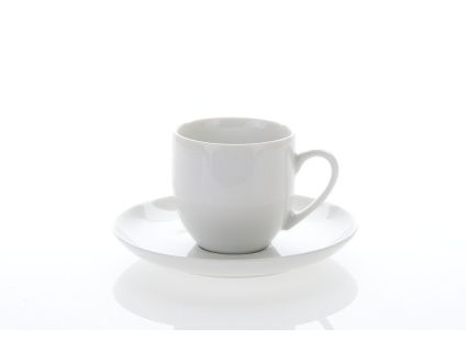 Saphyr, šálek a podšálek, český porcelán, 170 ml, bílý, Thun