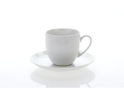 Saphyr, šálek a podšálek, český porcelán, 250 ml, bílý, Thun