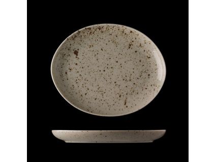 Podnos oválný, český porcelán, 20 cm, Lifestyle Natural, G. Benedikt