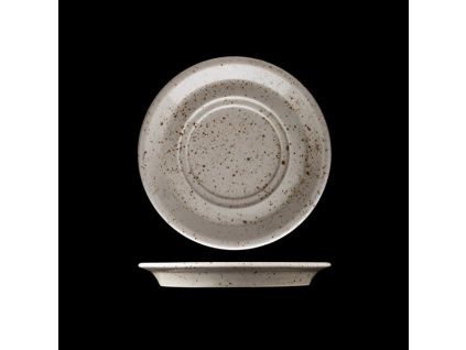 Podšálek s dvojitým zrcadlem, český porcelán, 17 cm,  Lifestyle Natural, G. Benedikt