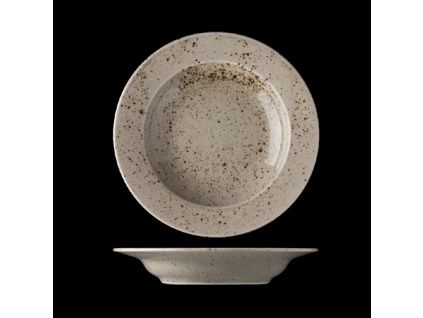 Talíř hluboký, český porcelán, 22 cm,  Lifestyle Natural, G. Benedikt