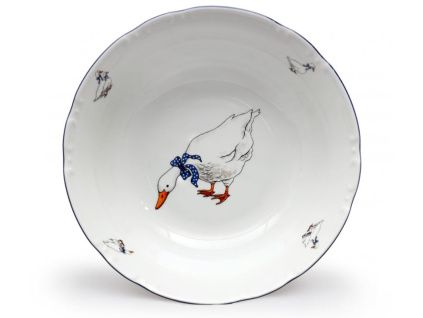 Mísa kompotová, husy, 25 cm, porcelán, Constance, Thun