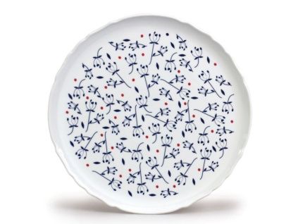 Talíř na pizzu, český porcelán, chmýří, 32 cm, Thun
