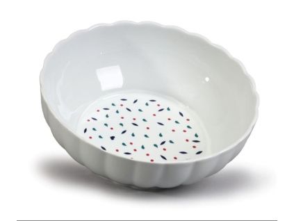 Velká zadělávací mísa, 31 cm, porcelánová, kapky, Thun