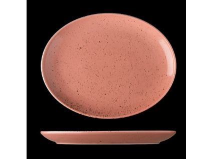 Podnos oválný, český porcelán, 32 cm, Lifestyle Terracotta, G. Benedikt