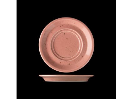 Podšálek s dvojitým zrcadlem, český porcelán, 17 cm,  Lifestyle Terracotta, G. Benedikt