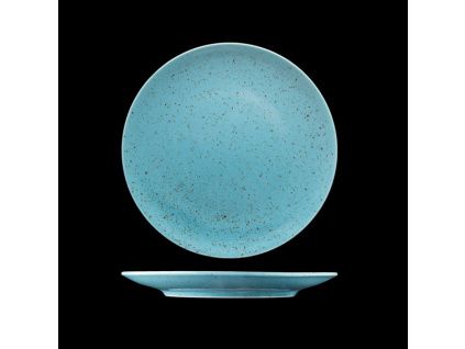 Talíř mělký "coup", český porcelán, 21 cm,  Lifestyle Articblue, G. Benedikt