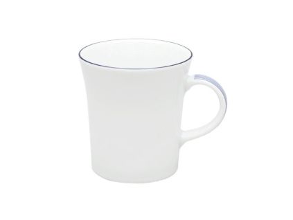 Hrnek, Marsyas, modrá linka, 340 ml, porcelán Thun