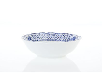 Mísa kompotová, český porcelán, Rose, 16 cm, modrá stuha, Thun