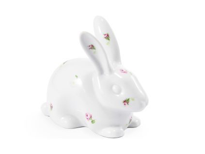 Porcelánová figurka zajíce, RoseLine, Leander, 1