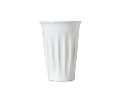 Hrnek na kávu s sebou, 250 ml, porcelán, G. Benedikt, bílý