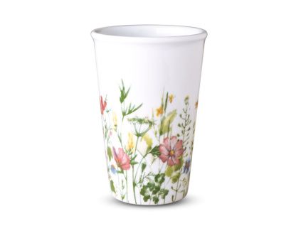 Hrnek na kávu s sebou, český porcelán, 440 ml, luční