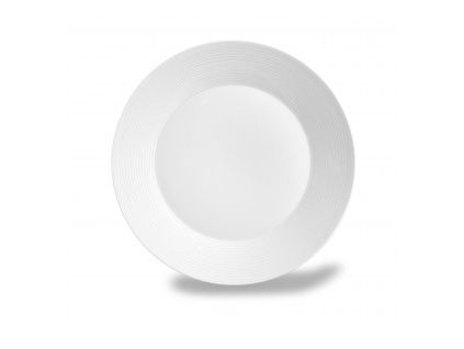 Bílý talíř dezertní, český porcelán, 19 cm, Lea, Thun