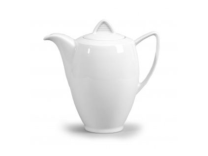 Bílá kávová konvice, 1,2 l, český porcelán, Lea, Thun