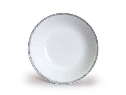 Miska na polévku, porcelán, 19 cm, Opal, krajka, šedá, Thun