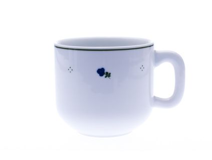 Velký hrnek, porcelán, modré kytičky, 550 ml, G. Benedikt