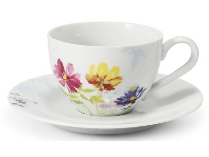 Šálek s podšálkem, český porcelán, 0,20 l, Palouček, Leander