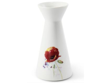 Váza malá, bílá, 13 cm, český porcelán, Leander
