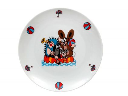 Krteček a člun, mělký talíř, 21 cm, český porcelán, Thun