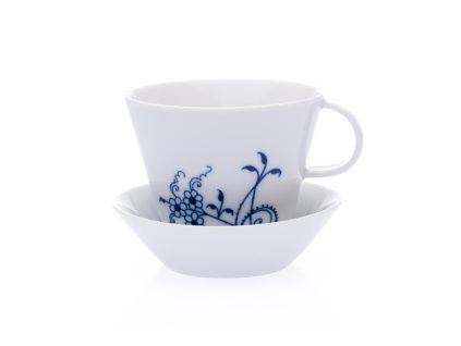 Bohemia Cobalt, šálek a podšálek kávový, 145 ml, porcelán, Dubí