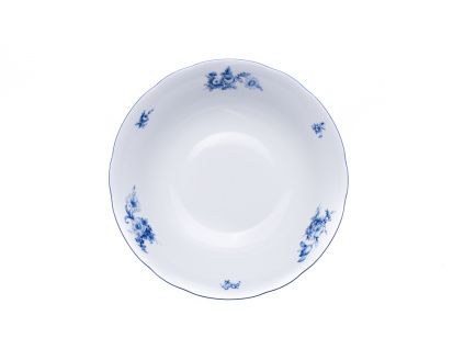 Rose, mísa kompotová, porcelán, modré růže, 13 cm, Thun