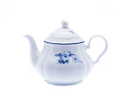 Rose, čajová konvice, porcelán, modré růže, 1,20 l, Thun