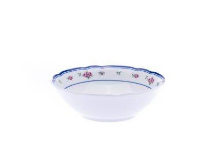 Rose, mísa kompotová, porcelán, červené růžičky, 13 cm, Thun