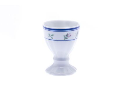 Rose, kalíšek na vejce, porcelán, červené růžičky, Thun