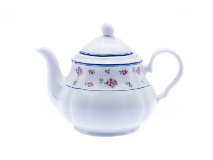 Rose, čajová konvice, porcelán, červené růžičky, 1,20 l, Thun