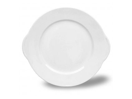 Talíř koláčový, český porcelán, 27 cm, bílý, Jana, Opal, Thun