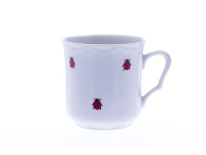 Hrnek Karel, český porcelán, berušky, 270 ml, Dubí
