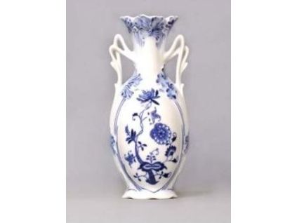 Váza secesní, 21 cm, cibulák, Český porcelán