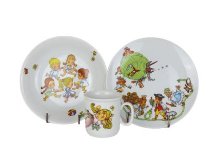 Dětská porcelánová souprava, Alenka, Thun RZ, 3 d.