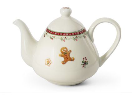 Konvice kávová/čajová, vánoční porcelán, perníčky, 1,20 l, Leander