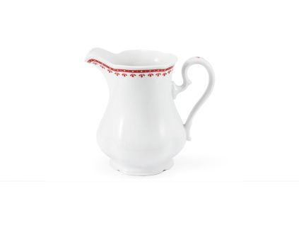 Mlékovka, 1 l, český porcelán, Hyggeline, červená, Leander
