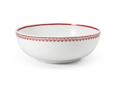 Mísa salátová, 30 cm, český porcelán, Hyggeline, červená, Leander