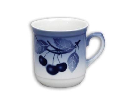 Porcelánový hrnek Dan, 300 ml, modré třešně, Thun