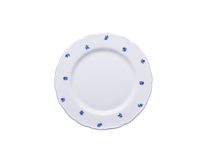 Mísa kulatá mělká, 30 cm, Ophelia modrá házenka, porcelán Thun RZ