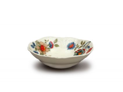Bernadotte, mísa kompotová, 16 cm, slonová kost, květiny, Thun