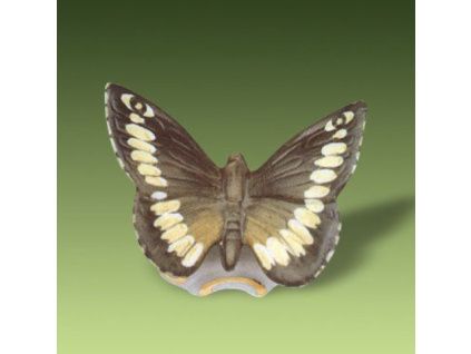 Okáč voňavkový, porcelánová figurka, Roya Dux Bohemia, pastel, v. 2,9 cm