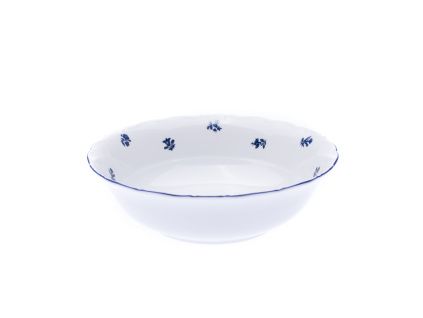 Mísa kompotová, 19 cm, Ophelia, modrá házenka, porcelán Thun RZ