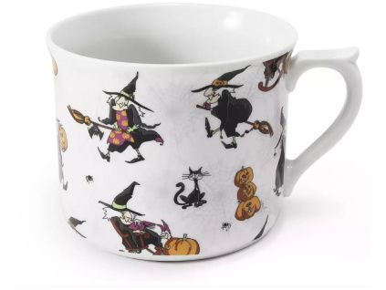 Hrnek, 700 ml, čarodějnice, český porcelán, Leander