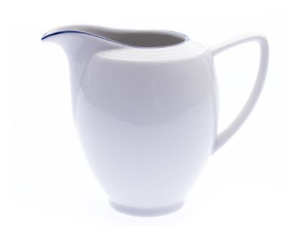 Mlékovka vysoká, 350 ml, Lea, modrá linka, porcelán Thun